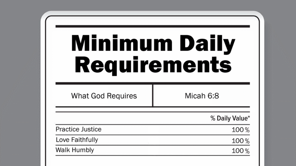 Minimum Daily Requirements | Part 3
