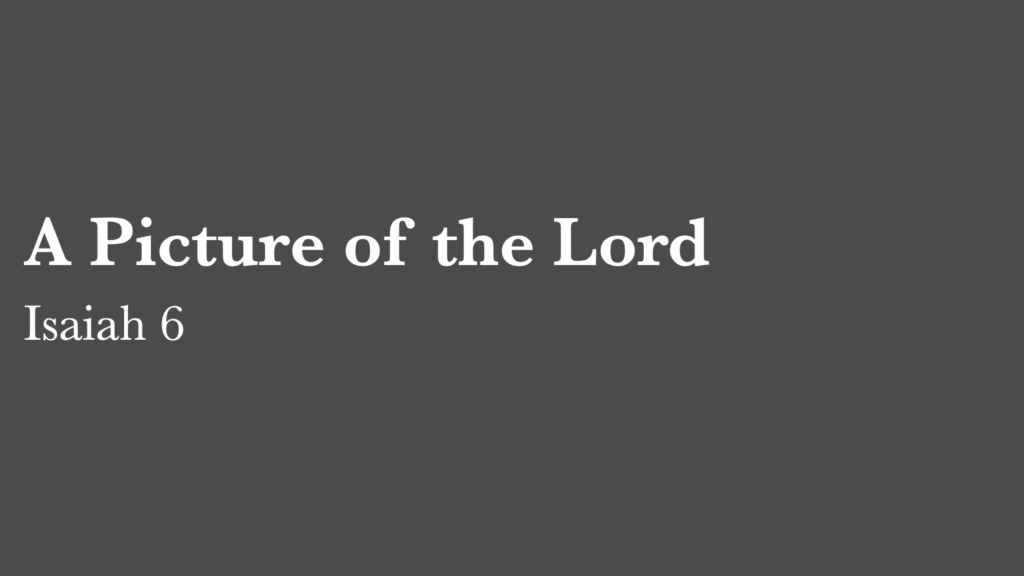 A Picture of the Lord | Isaiah 6